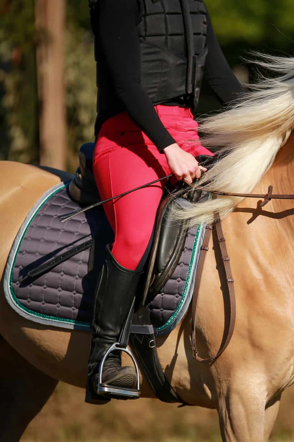 Position your legs correctly