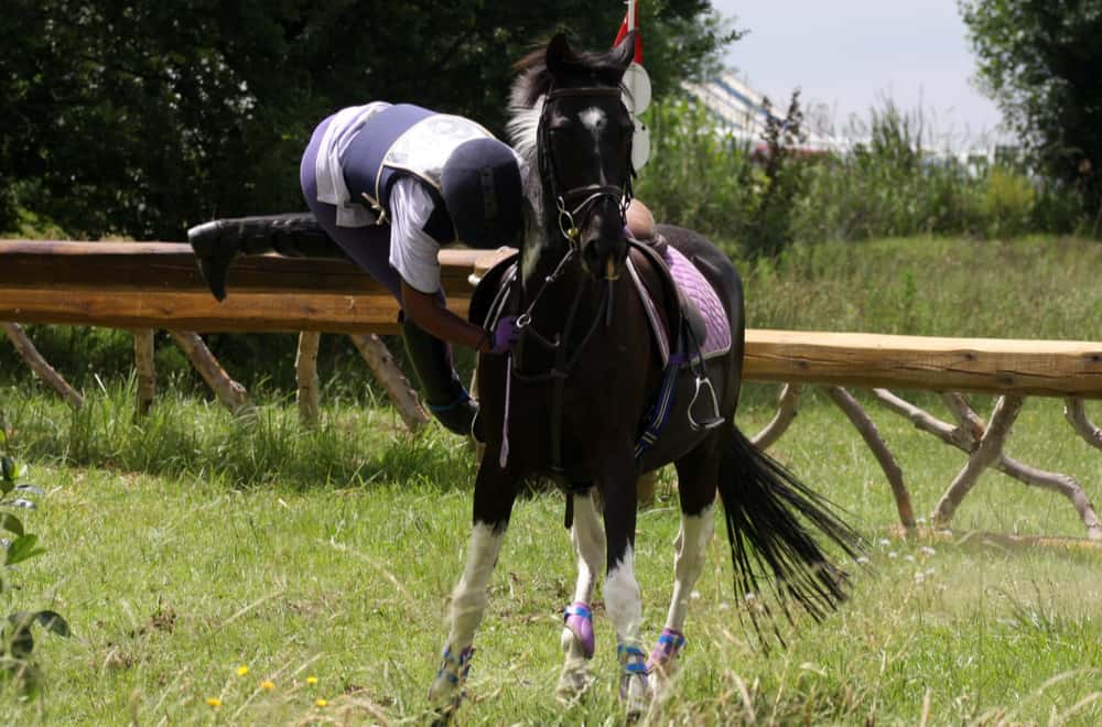 Falling off a horse